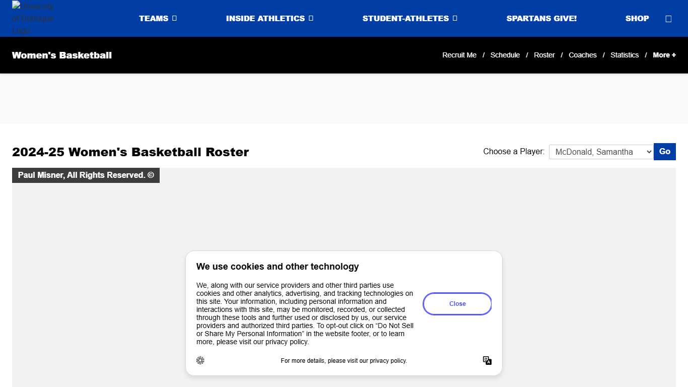 Samantha McDonald - 2024-25 - Women's Basketball - University of Dubuque